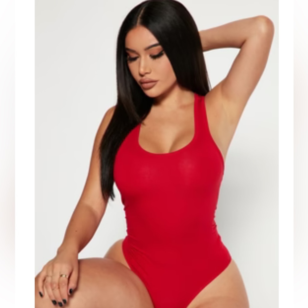 Basic Red Bodysuit